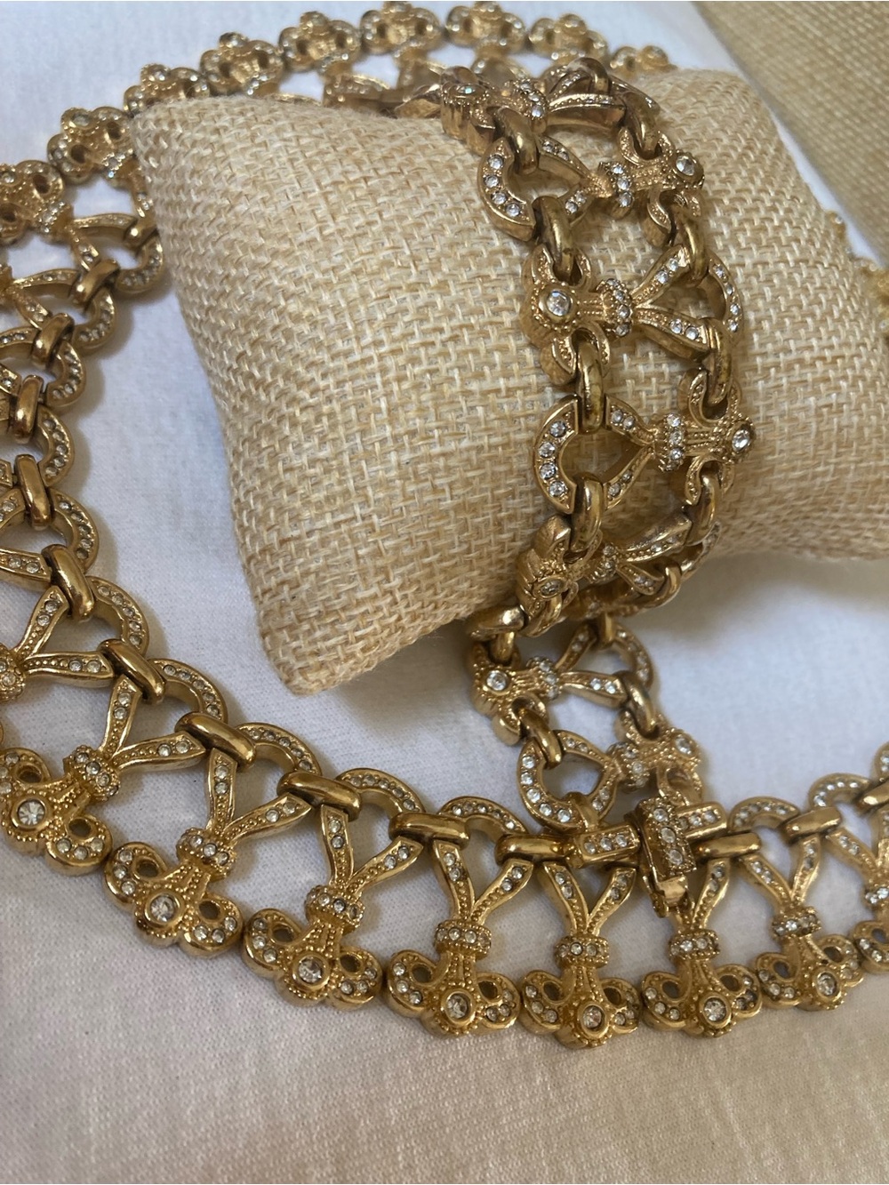 Christian Dior High End Maximalist Statement Necklace Bracelet Set - Picture 12 of 15